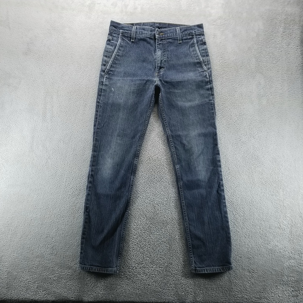 Levis 511 Jeans Mens‎ 32x32 Blue Skinny Mid Rise Dark Wash Grunge Denim